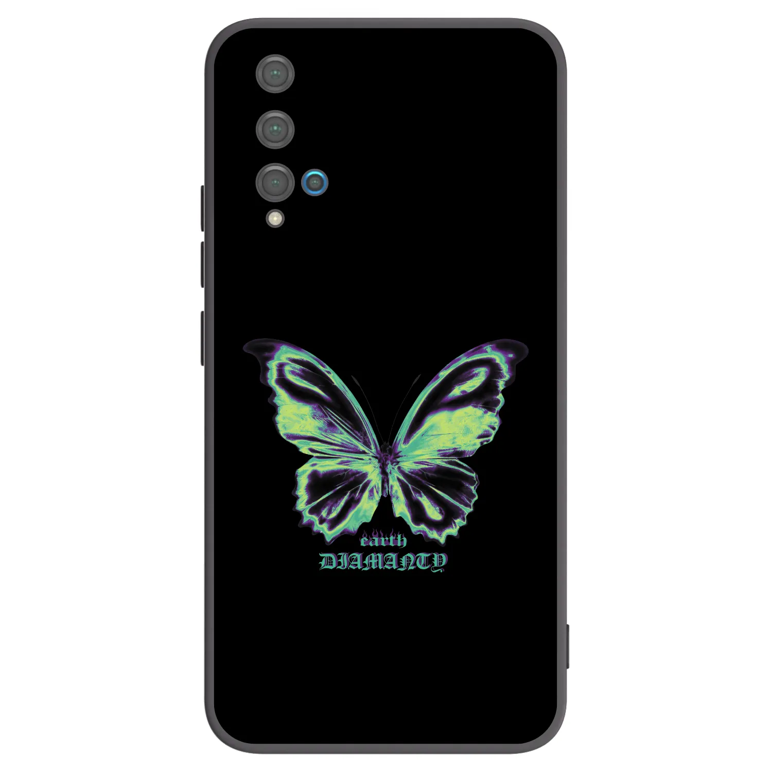 Picasee fekete szilikon tok az alábbi mobiltelefonokra Huawei Nova 5T - Diamanty Blue