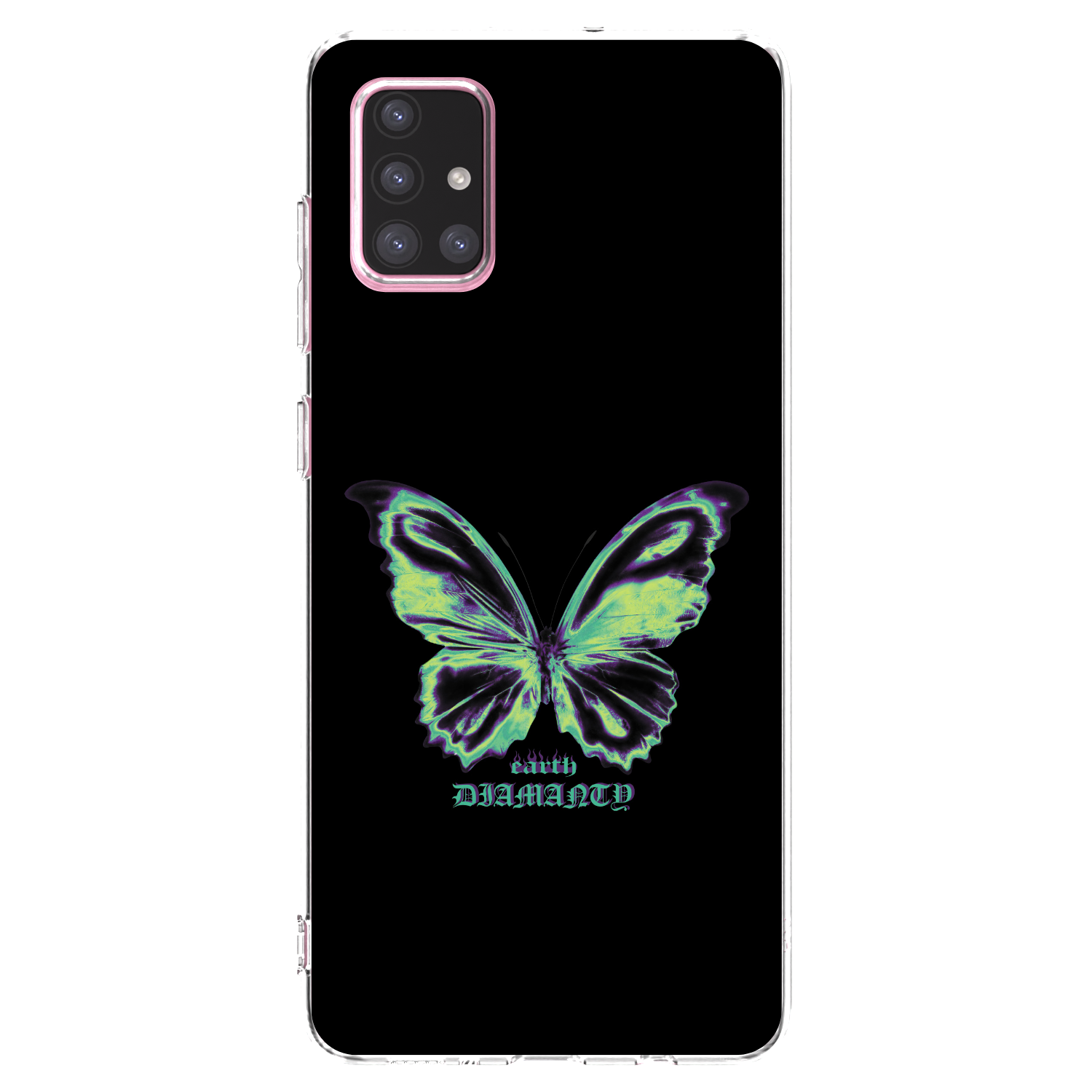 Picasee átlátszó szilikon tok az alábbi mobiltelefonokra Samsung Galaxy A71 A715F - Diamanty Blue