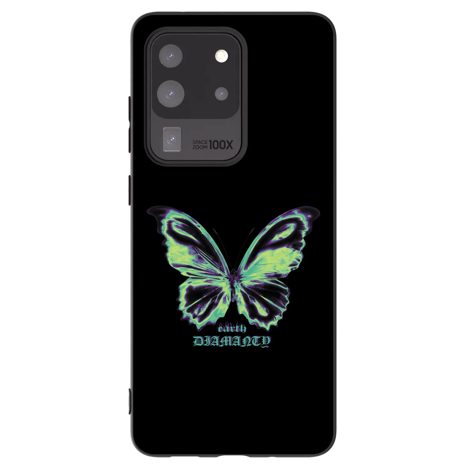 Picasee fekete szilikon tok az alábbi mobiltelefonokra Samsung Galaxy S20 Ultra 5G G988F - Diamanty Blue