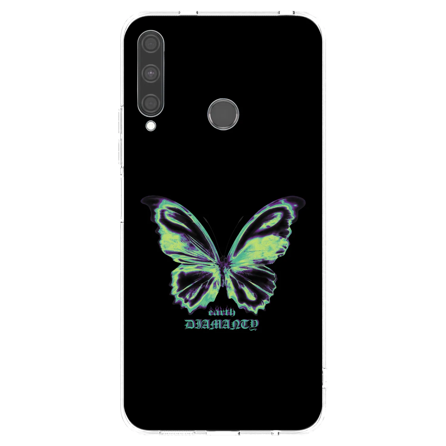 Picasee átlátszó szilikon tok az alábbi mobiltelefonokra Huawei P40 Lite E - Diamanty Blue