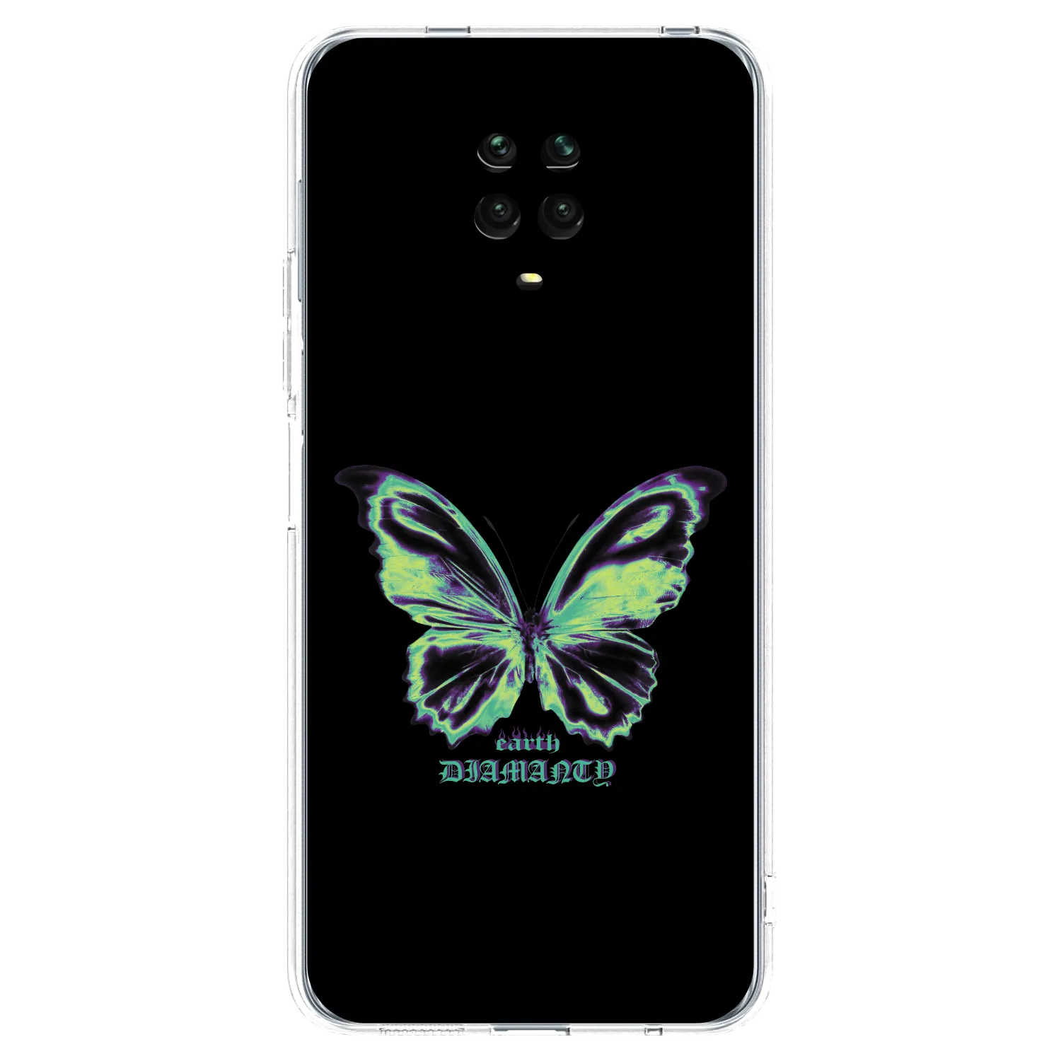 Picasee átlátszó szilikon tok az alábbi mobiltelefonokra Xiaomi Redmi Note 9 Pro - Diamanty Blue