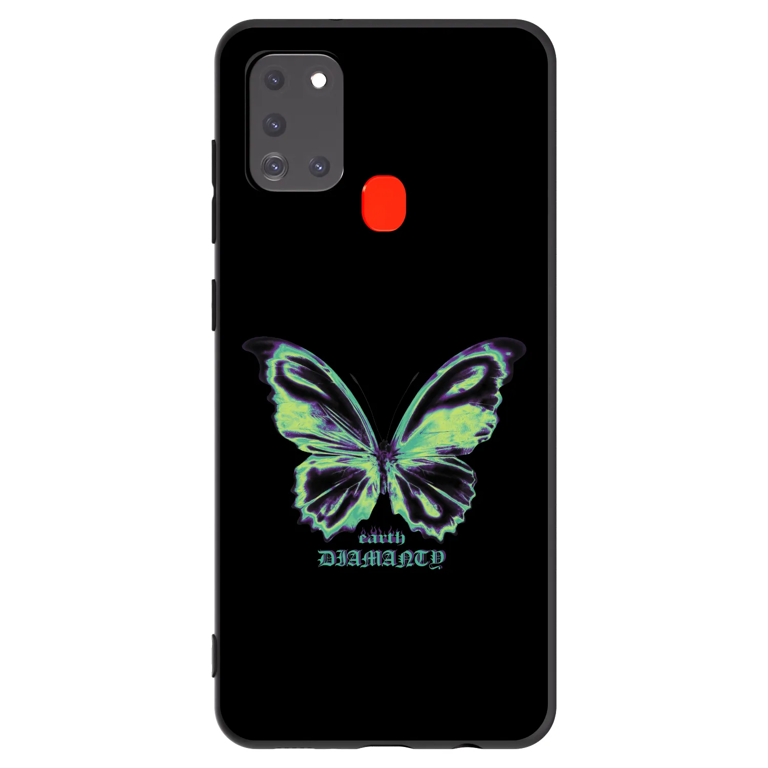 Picasee fekete szilikon tok az alábbi mobiltelefonokra Samsung Galaxy A21s - Diamanty Blue