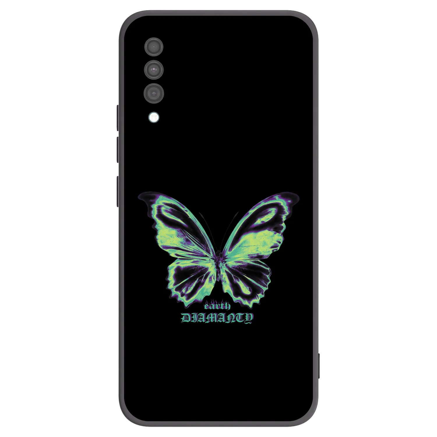 Picasee fekete szilikon tok az alábbi mobiltelefonokra Samsung Galaxy A30s A307F - Diamanty Blue