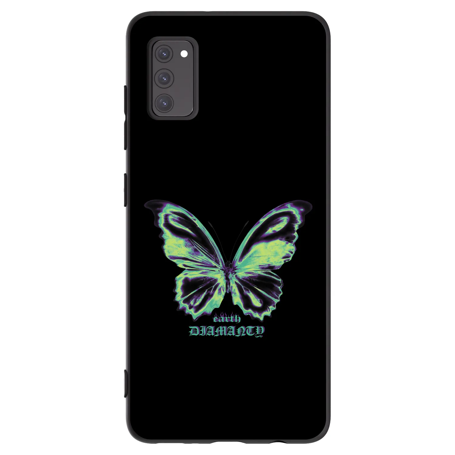 Picasee fekete szilikon tok az alábbi mobiltelefonokra Samsung Galaxy A41 A415F - Diamanty Blue