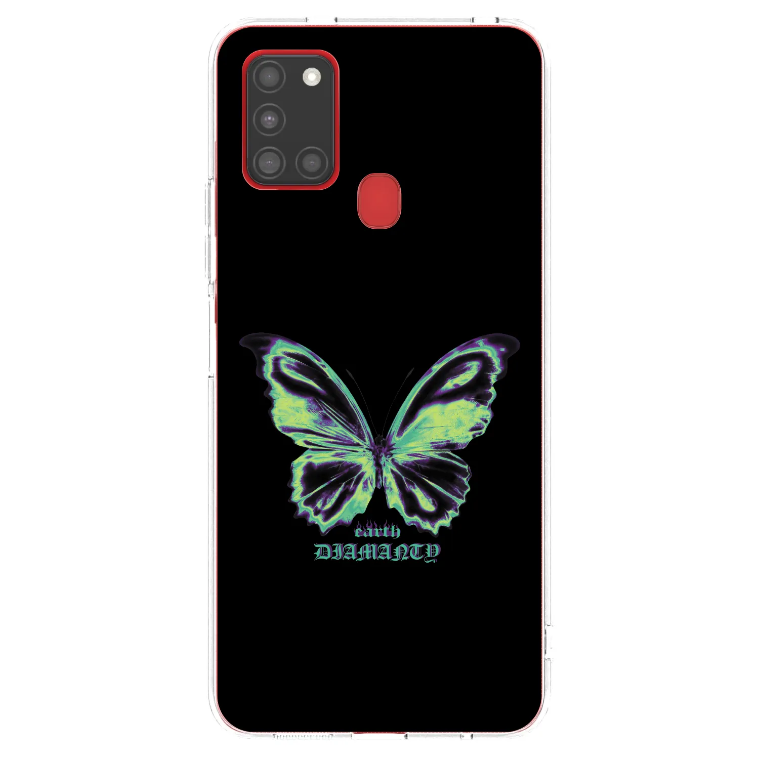 Picasee átlátszó szilikon tok az alábbi mobiltelefonokra Samsung Galaxy A21s - Diamanty Blue