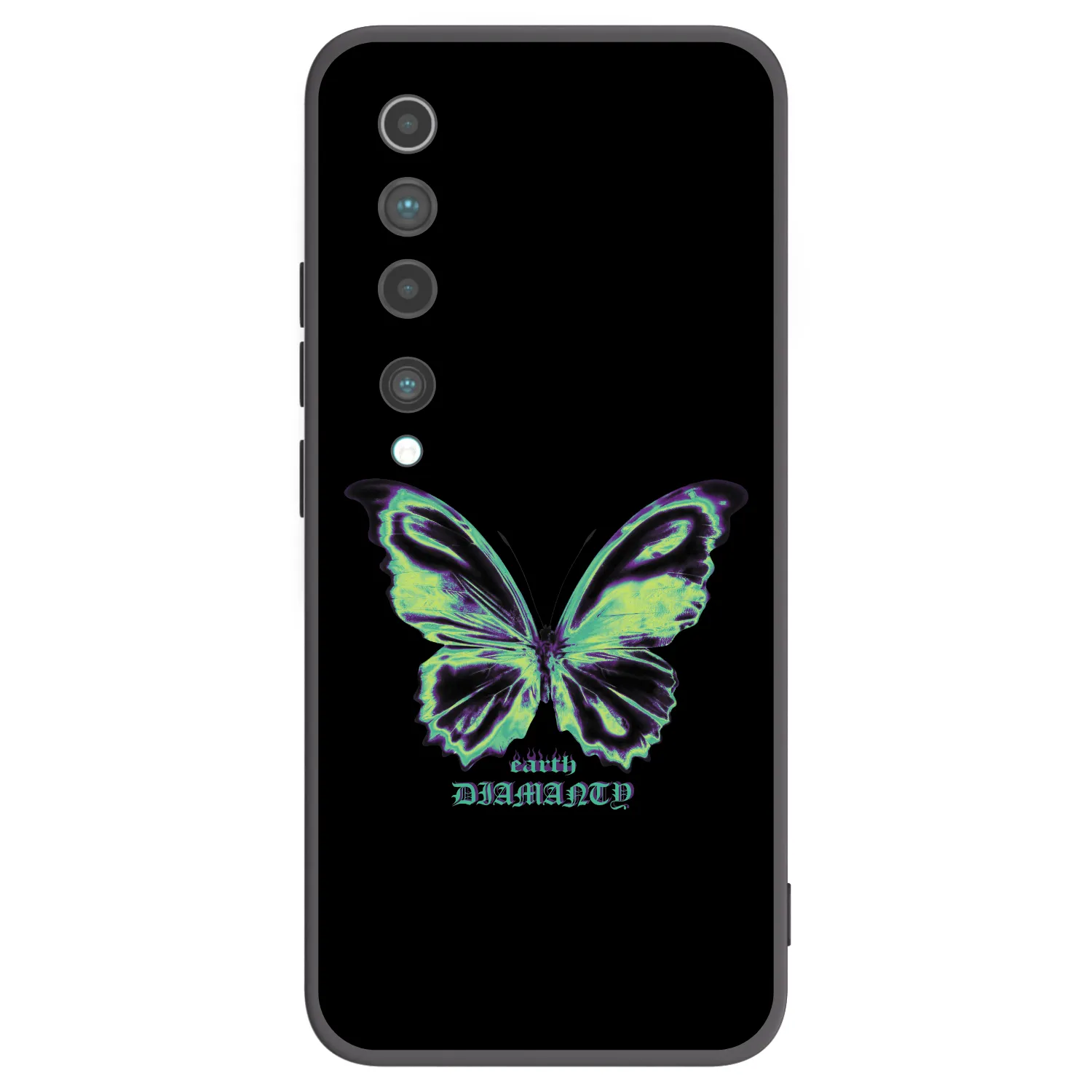 Picasee fekete szilikon tok az alábbi mobiltelefonokra Xiaomi Mi 10 - Diamanty Blue