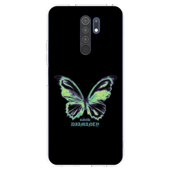 Picasee átlátszó szilikon tok az alábbi mobiltelefonokra Xiaomi Redmi 9 - Diamanty Blue