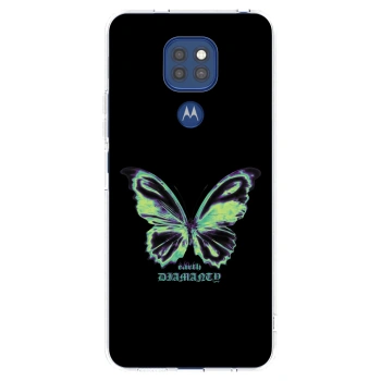 Picasee átlátszó szilikon tok az alábbi mobiltelefonokra Motorola Moto G9 Play - Diamanty Blue