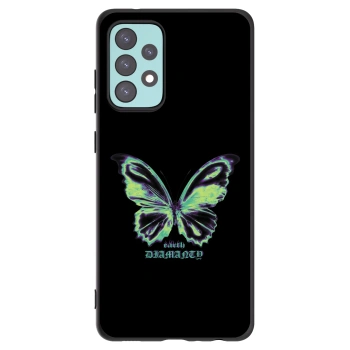 Picasee fekete szilikon tok az alábbi mobiltelefonokra Samsung Galaxy A72 A725F - Diamanty Blue