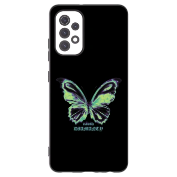 Picasee fekete szilikon tok az alábbi mobiltelefonokra Samsung Galaxy A32 5G A326B - Diamanty Blue