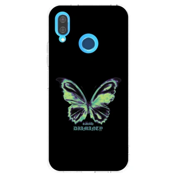 Picasee átlátszó szilikon tok az alábbi mobiltelefonokra Huawei P20 Lite - Diamanty Blue