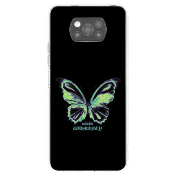 Picasee fekete szilikon tok az alábbi mobiltelefonokra Xiaomi Poco X3 Pro - Diamanty Blue