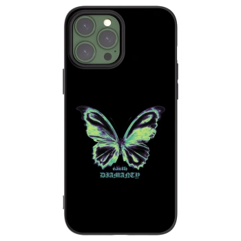 Picasee fekete szilikon tok az alábbi mobiltelefonokra Apple iPhone 13 Pro Max - Diamanty Blue