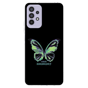Picasee átlátszó szilikon tok az alábbi mobiltelefonokra Samsung Galaxy A32 4G SM-A325F - Diamanty Blue
