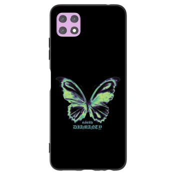 Picasee fekete szilikon tok az alábbi mobiltelefonokra Samsung Galaxy A22 A226B 5G - Diamanty Blue