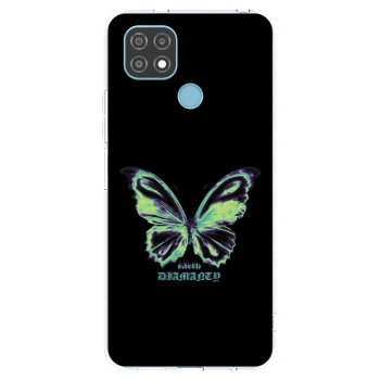 Picasee átlátszó szilikon tok az alábbi mobiltelefonokra Realme C21 - Diamanty Blue