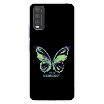 Picasee átlátszó szilikon tok az alábbi mobiltelefonokra Vivo Y20s - Diamanty Blue