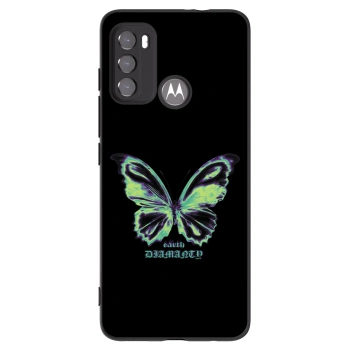 Picasee fekete szilikon tok az alábbi mobiltelefonokra Motorola Moto G60 - Diamanty Blue