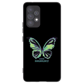 Picasee fekete szilikon tok az alábbi mobiltelefonokra Samsung Galaxy A53 5G A536 - Diamanty Blue