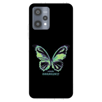 Picasee átlátszó szilikon tok az alábbi mobiltelefonokra Realme 9 Pro 5G - Diamanty Blue