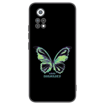 Picasee fekete szilikon tok az alábbi mobiltelefonokra Xiaomi Poco X4 Pro 5G - Diamanty Blue