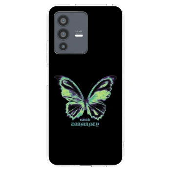 Picasee átlátszó szilikon tok az alábbi mobiltelefonokra Vivo V23 5G - Diamanty Blue