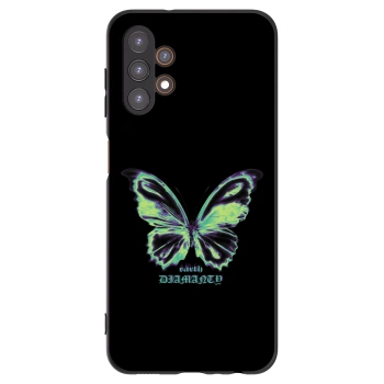 Picasee fekete szilikon tok az alábbi mobiltelefonokra Samsung Galaxy A13 4G A135 - Diamanty Blue