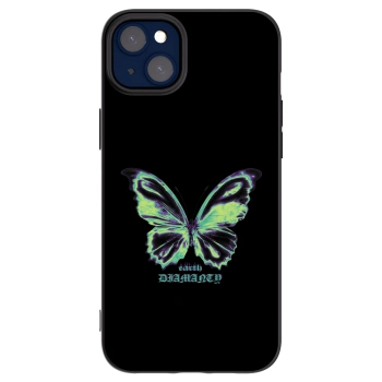 Picasee fekete szilikon tok az alábbi mobiltelefonokra Apple iPhone 14 Plus - Diamanty Blue