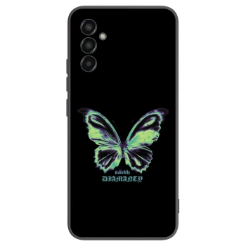 Picasee fekete szilikon tok az alábbi mobiltelefonokra Samsung Galaxy M13 M135F - Diamanty Blue