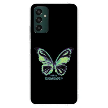 Picasee átlátszó szilikon tok az alábbi mobiltelefonokra Samsung Galaxy M13 M135F - Diamanty Blue