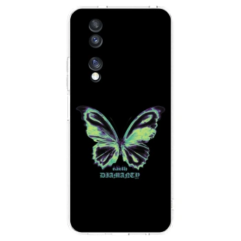 Picasee átlátszó szilikon tok az alábbi mobiltelefonokra Honor 70 - Diamanty Blue