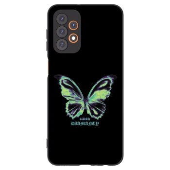 Picasee fekete szilikon tok az alábbi mobiltelefonokra Samsung Galaxy A23 A235F 4G - Diamanty Blue