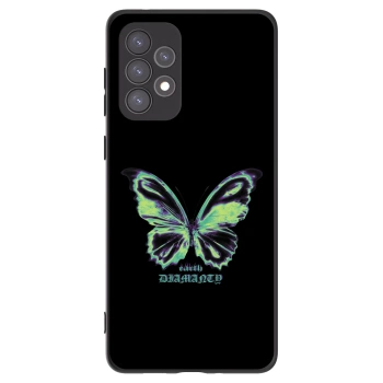 Picasee fekete szilikon tok az alábbi mobiltelefonokra Samsung Galaxy A73 5G - Diamanty Blue