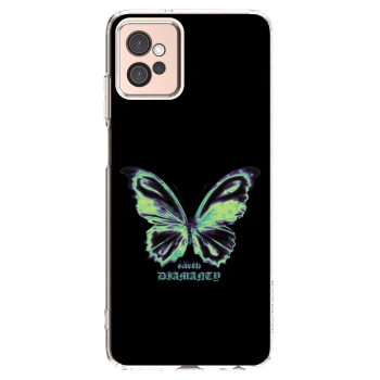 Picasee átlátszó szilikon tok az alábbi mobiltelefonokra Motorola Moto G32 - Diamanty Blue