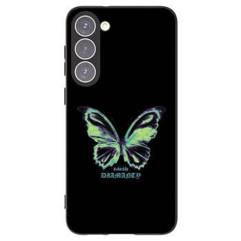 Picasee fekete szilikon tok az alábbi mobiltelefonokra Samsung Galaxy S23+ 5G - Diamanty Blue