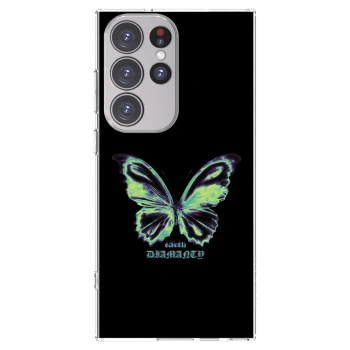 Picasee átlátszó szilikon tok az alábbi mobiltelefonokra Samsung Galaxy S23 Ultra 5G - Diamanty Blue