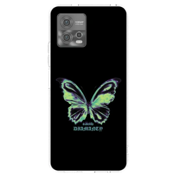 Picasee átlátszó szilikon tok az alábbi mobiltelefonokra Motorola Moto G72 - Diamanty Blue