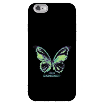 Picasee átlátszó szilikon tok az alábbi mobiltelefonokra Apple iPhone 6/6S - Diamanty Blue