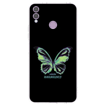 Picasee átlátszó szilikon tok az alábbi mobiltelefonokra Honor 8X - Diamanty Blue