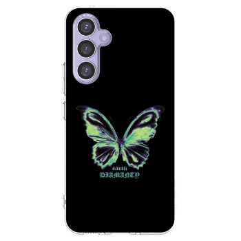Picasee átlátszó szilikon tok az alábbi mobiltelefonokra Samsung Galaxy A54 5G A546B - Diamanty Blue