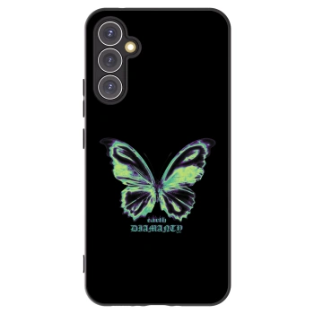 Picasee fekete szilikon tok az alábbi mobiltelefonokra Samsung Galaxy A34 5G A346B - Diamanty Blue