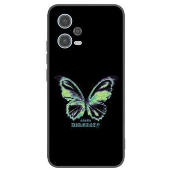 Picasee fekete szilikon tok az alábbi mobiltelefonokra Xiaomi Redmi Note 12 5G - Diamanty Blue