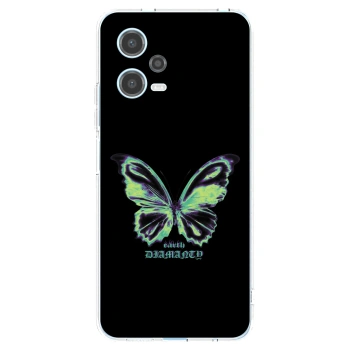 Picasee átlátszó szilikon tok az alábbi mobiltelefonokra Xiaomi Redmi Note 12 5G - Diamanty Blue