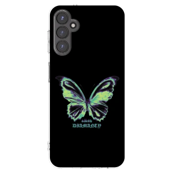 Picasee átlátszó szilikon tok az alábbi mobiltelefonokra Samsung Galaxy A14 5G A146P - Diamanty Blue