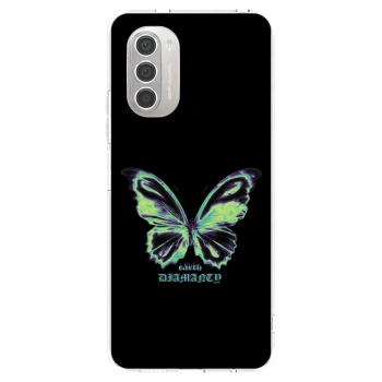 Picasee átlátszó szilikon tok az alábbi mobiltelefonokra Motorola Moto G51 - Diamanty Blue