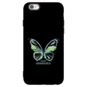 Picasee fekete szilikon tok az alábbi mobiltelefonokra Apple iPhone 6/6S - Diamanty Blue