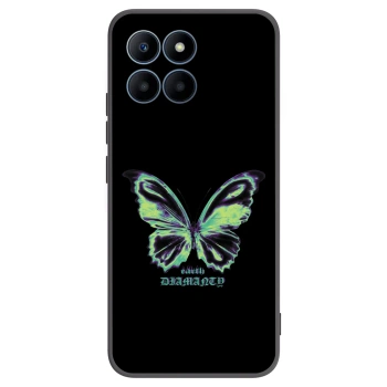 Picasee fekete szilikon tok az alábbi mobiltelefonokra Honor 70 Lite - Diamanty Blue