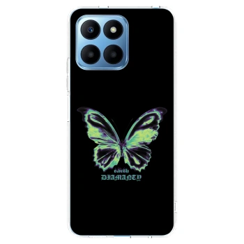 Picasee átlátszó szilikon tok az alábbi mobiltelefonokra Honor 70 Lite - Diamanty Blue