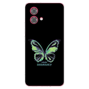 Picasee átlátszó szilikon tok az alábbi mobiltelefonokra Motorola Moto G84 5G - Diamanty Blue
