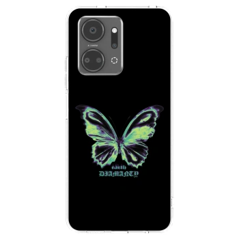 Picasee átlátszó szilikon tok az alábbi mobiltelefonokra Honor X7a - Diamanty Blue